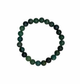 Moss Agate Bracelet - 8mm