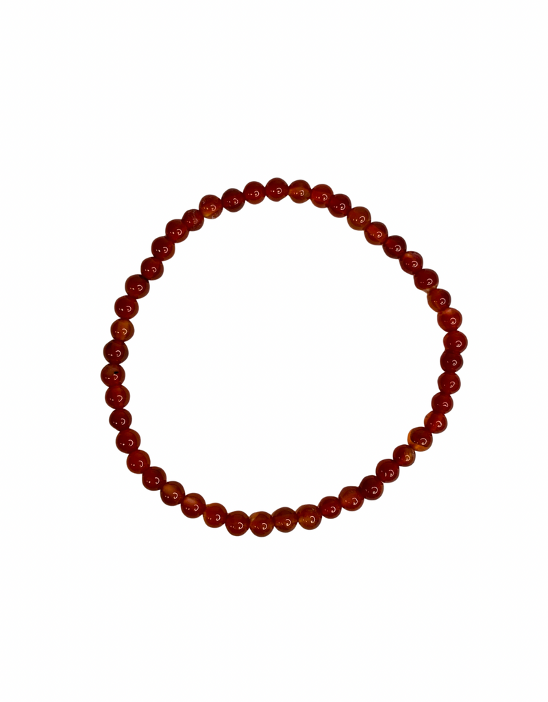 Carnelian Bracelet - 4mm