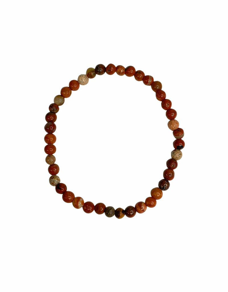 Bracelet - Red Jasper 4mm - MM-BRJ