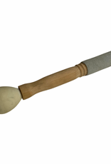 Singing Bowl Mallet- Large 11 inches x 1 inch, 1 3/4 inch Rubber Striker- SBML21