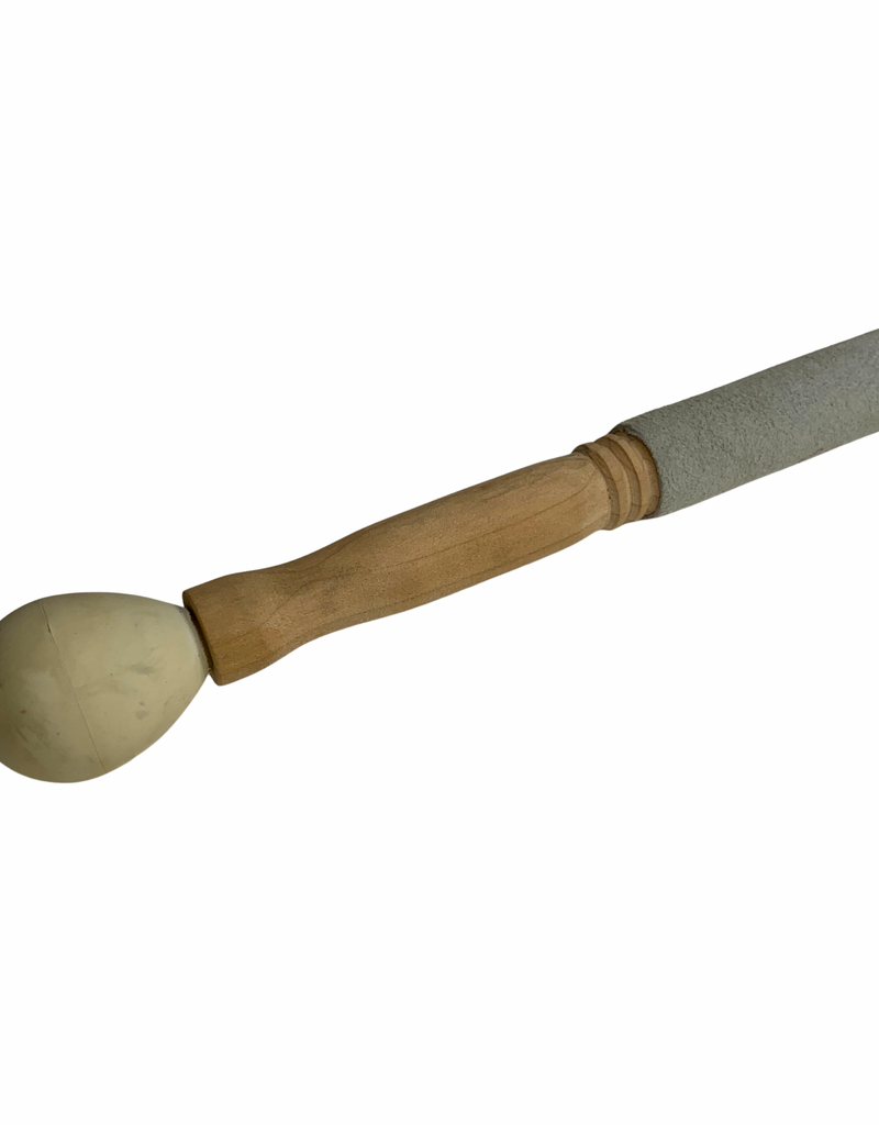 Singing Bowl Mallet- Large 11 inches x 1 inch, 1 3/4 inch Rubber Striker- SBML21