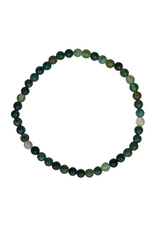 Bracelet - Moss Agate 4mm