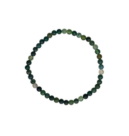 Bracelet - Moss Agate 4mm