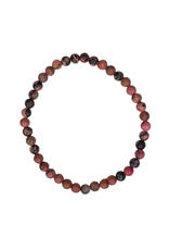 Bracelet - Rhodonite 4mm- MM-BRD