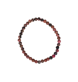 Bracelet - Rhodonite 4mm- MM-BRD