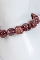 Bracelet- Strawberry Quartz Tumbled Stone- 99007