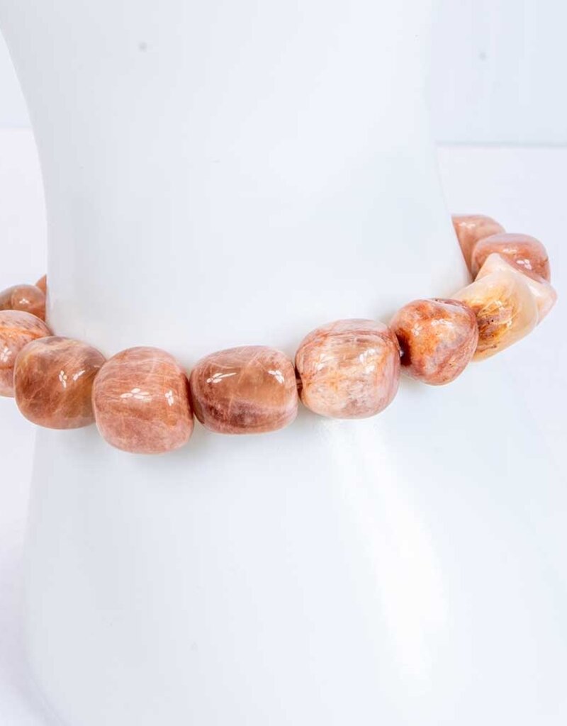 Moonstone Tumbled Bracelet