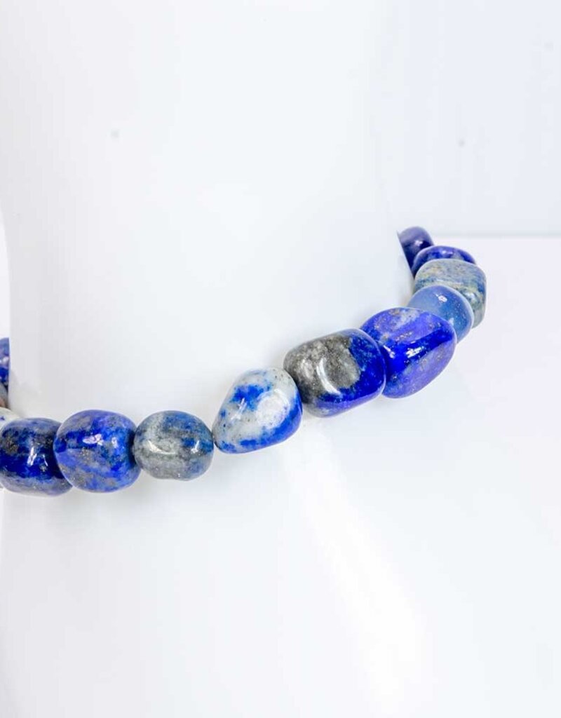 Lapis Lazuli Tumbled Stone Bracelet