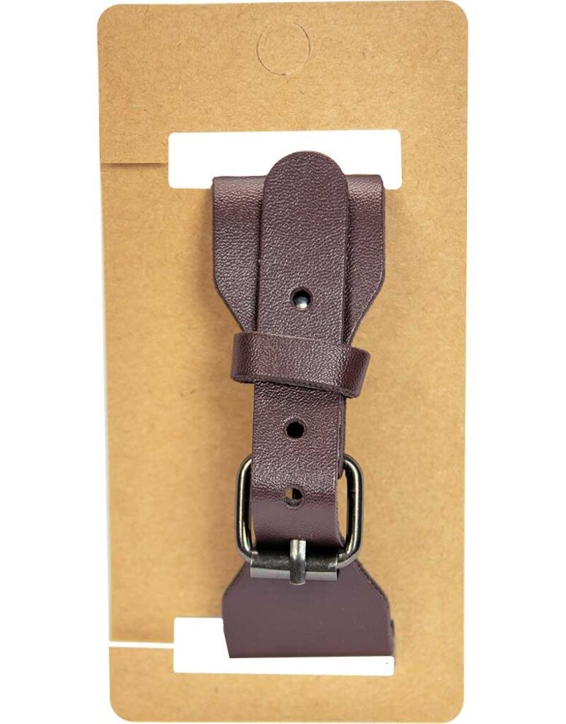 Vegan Leather Adjustable Bracelet - Tree of Life Brown