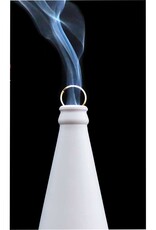 Glass Smoking Bottle - 7 Chakras - White