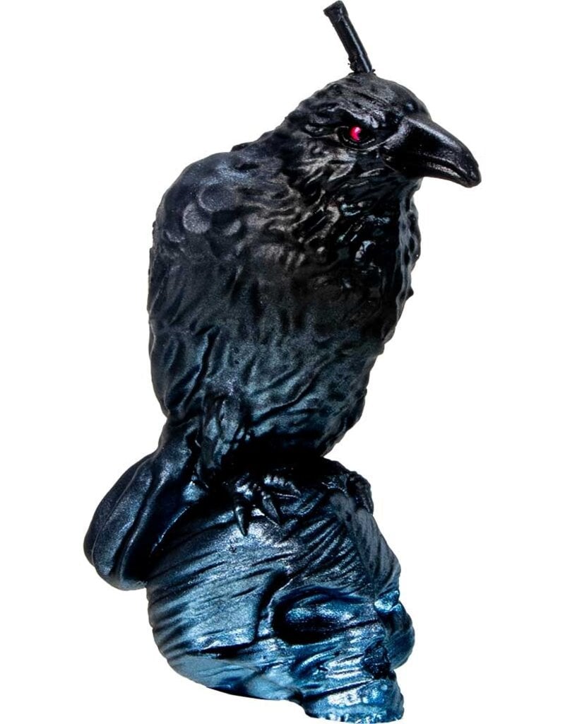Candle- Raven on Skull Black- 81627