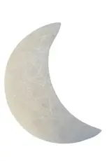 Selenite Half Moon Star