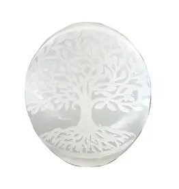 Selenite Tree of Life Palm Stone