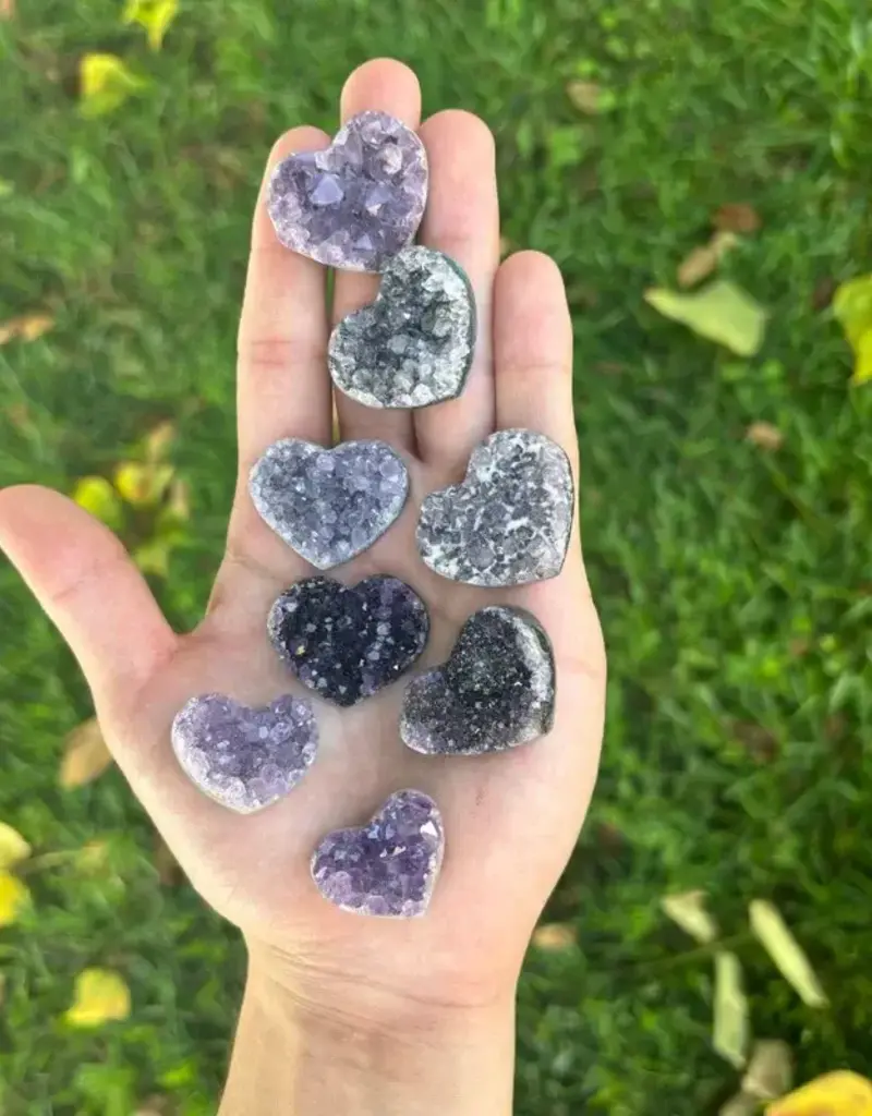 Amethyst Heart Geode- SC-HTAM