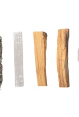 Kit - Blessings Smudge Kit - Sage with Lavender, Selenite, Quartz, Palo Santo - CK121