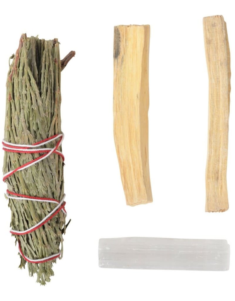 Kit - Peace, Harmony, Clarity Kit - Cedar, Selenite, Palo Santo - CK118