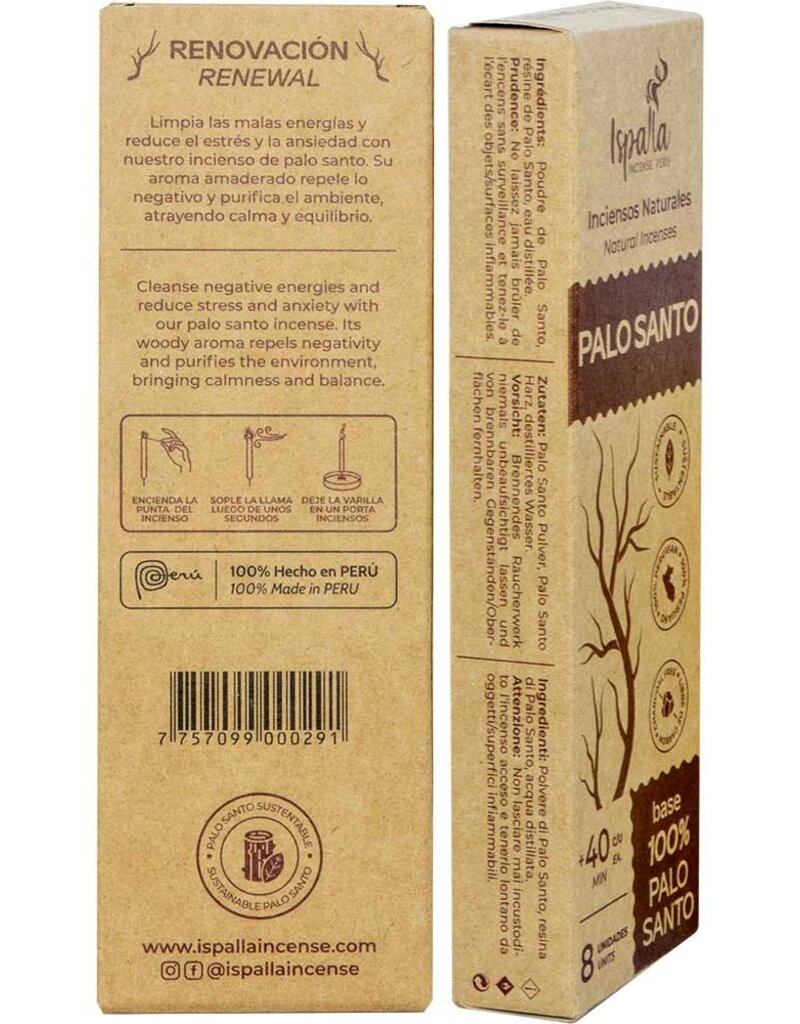 Ispalla Natural Palo Santo Incense