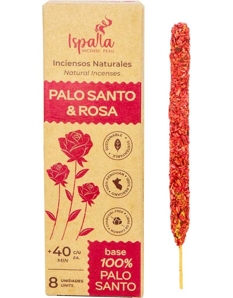 Incense - Ispalla Natural Palo Santo & Rose - 73167