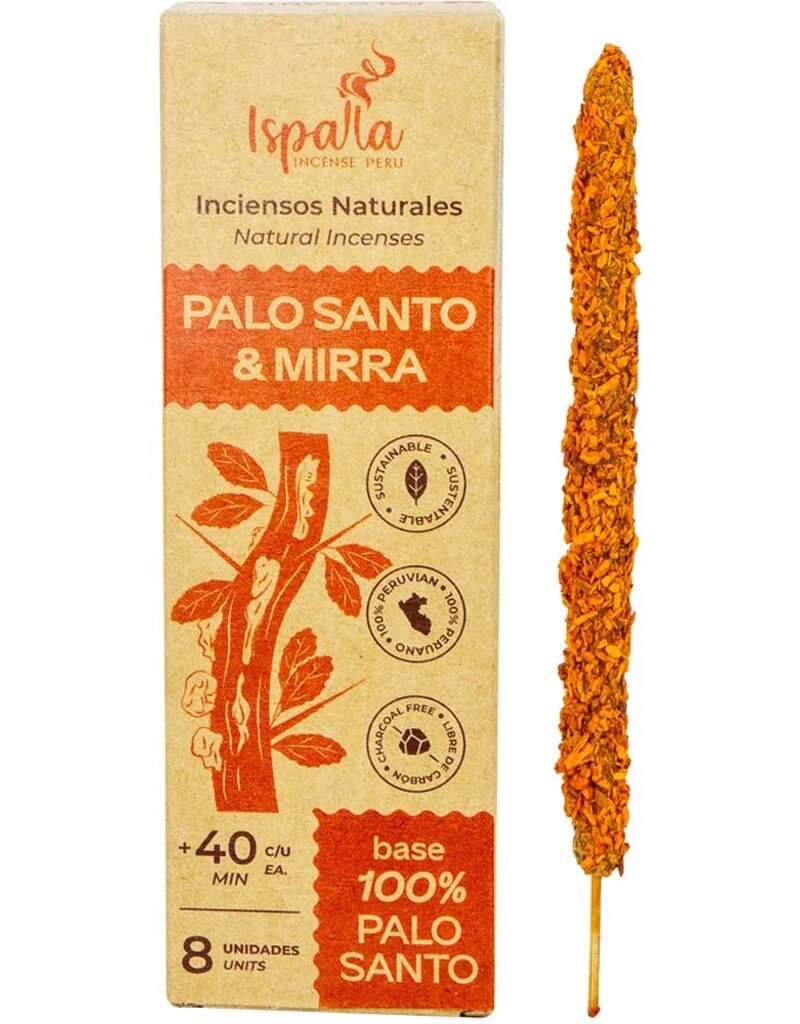 Incense - Ispalla Natural Palo Santo & Myrrh- 73168