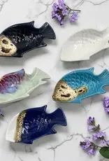 Ceramic Fish Trinket Dish - Assorted