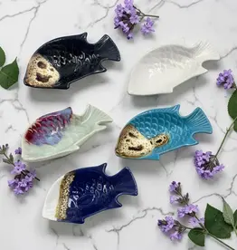 Ceramic Fish Trinket Dish - Assorted