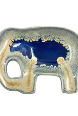 Ceramic Elephant Trinket Dish - Assorted