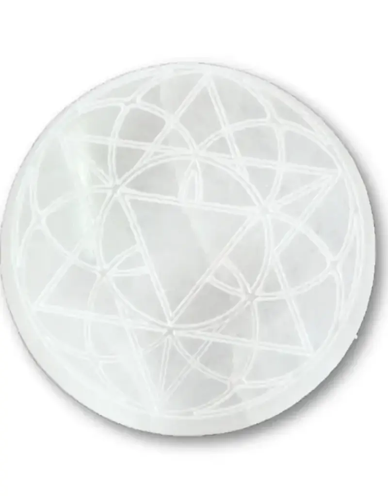 Selenite Lotus Charging Plate