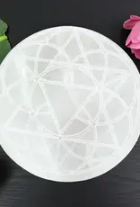 Selenite Lotus Charging Plate