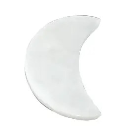 Selenite - Half Moon Plain Coaster