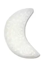 Selenite - Half Moon with Night Sky Charging Plate