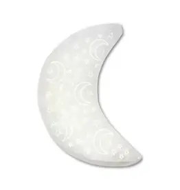 Selenite - Half Moon with Night Sky Charging Plate