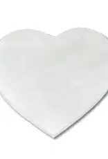 Selenite - Heart Flat Charging Plate