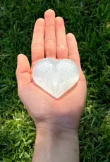 Selenite - Heart with Angel Wings