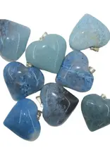 Heart Pendant - Angel Blue Quartz - HP-ABQHP21