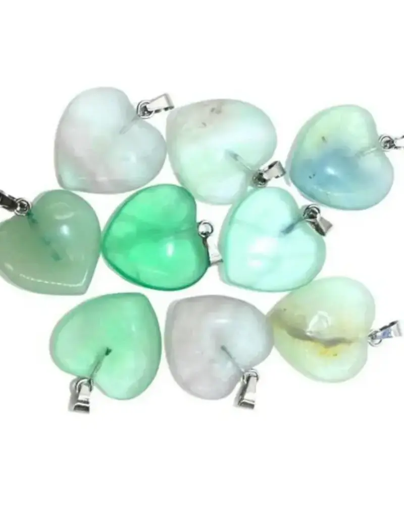 Heart Pendant - Fluorite