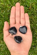 Heart Pendant - Blue Goldstone