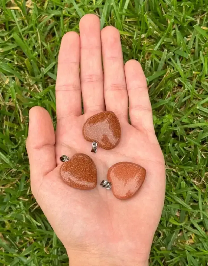 Heart Pendant - Goldstone