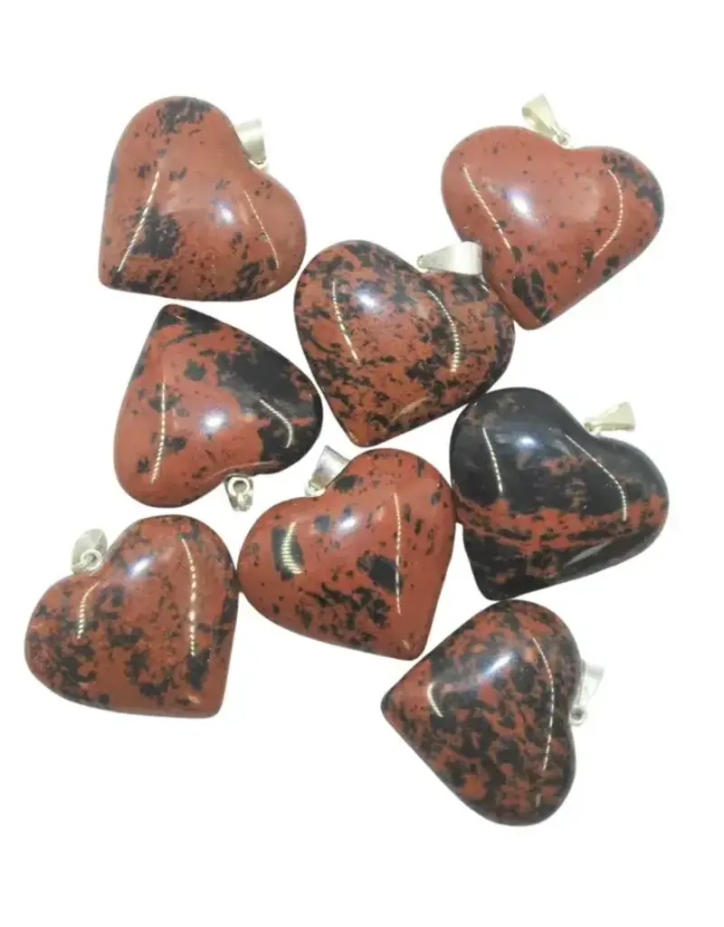 Heart Pendant - Mahogany Obsidian - HP-MOHP21