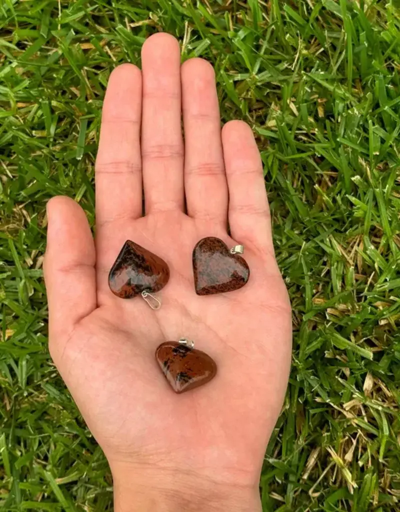 Heart Pendant - Mahogany Obsidian