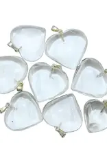 Heart Pendant - Clear Quartz