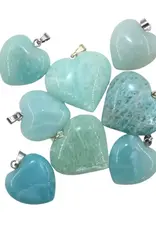 Heart Pendant - Amazonite