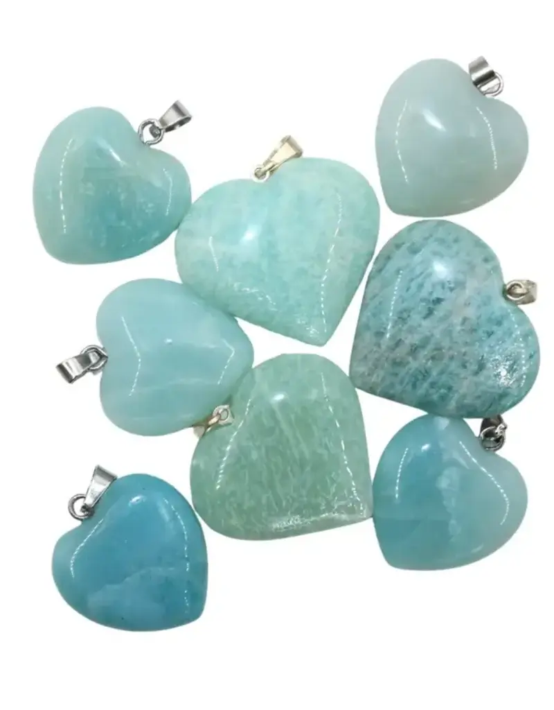 Heart Pendant - Amazonite