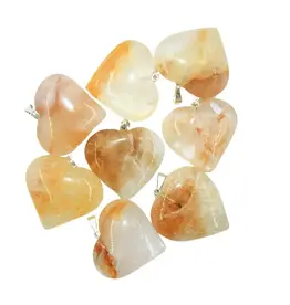 Heart Pendant - Citrine