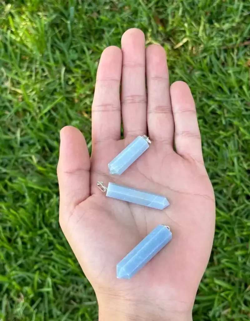 Point Pendant - Angelite- PP-AN