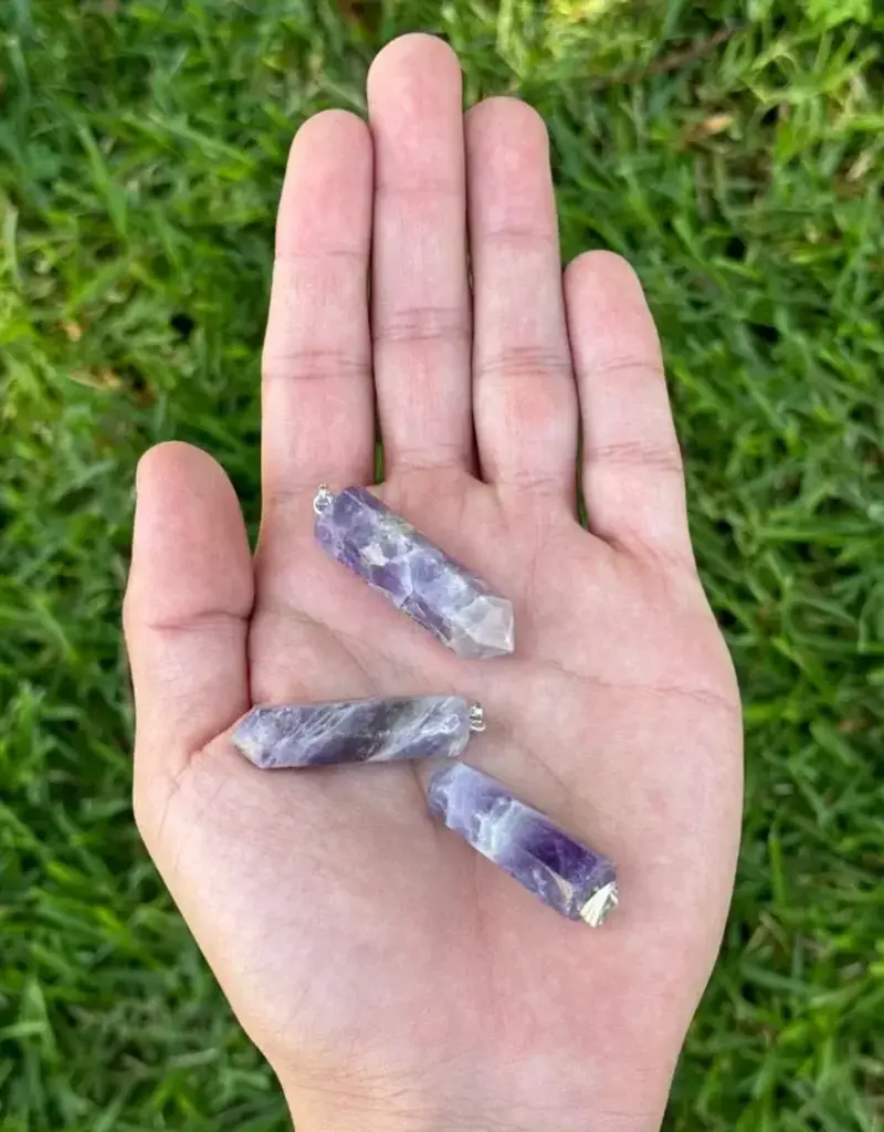 Point Pendant - Amethyst