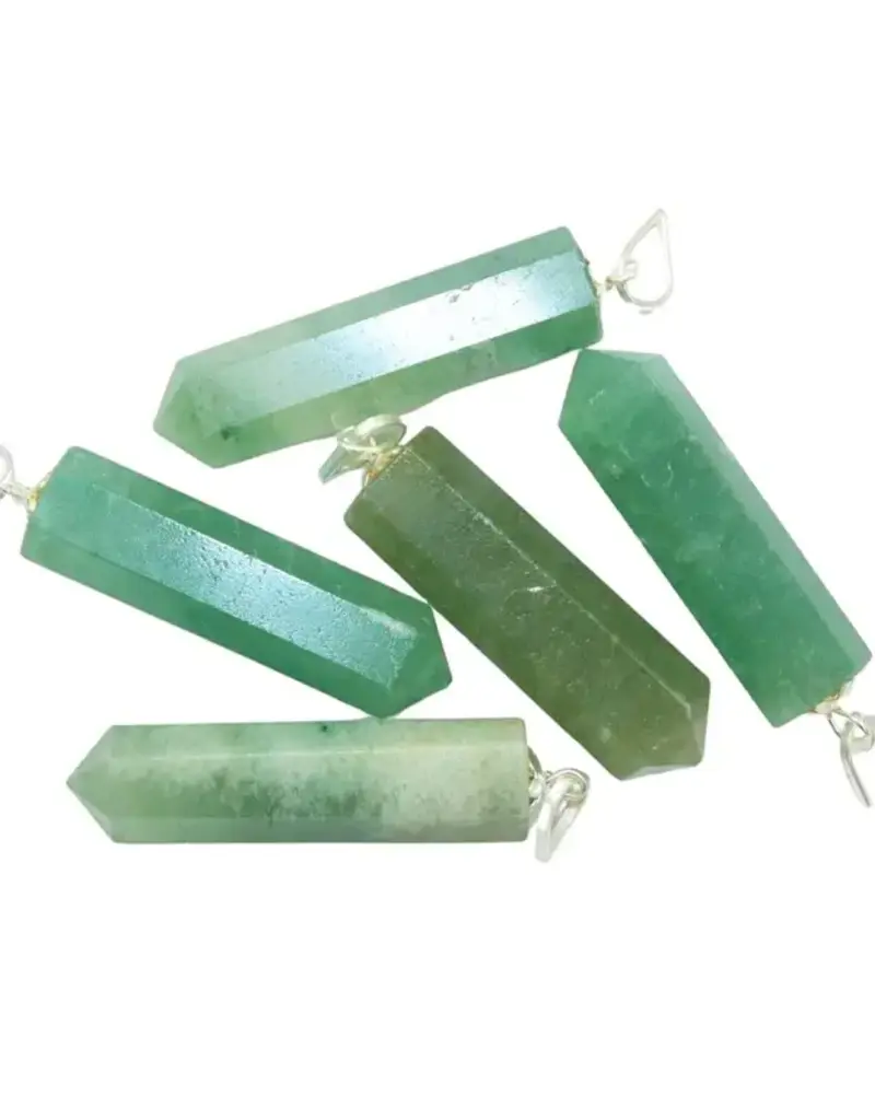 Point Pendant - Green Aventurine- PP-GAP21