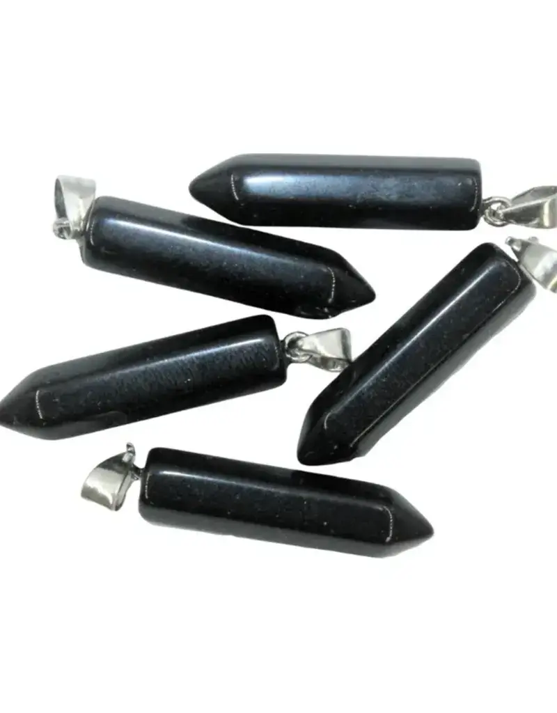 Point Pendant - Obsidian- PP-OB11
