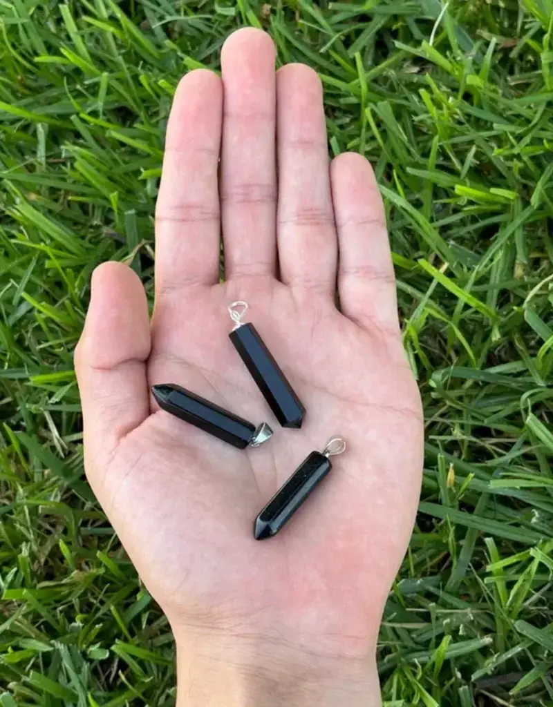 Point Pendant - Obsidian- PP-OB11