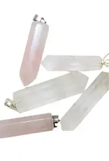 Point Pendant - Rose Quartz- PP-RQP11
