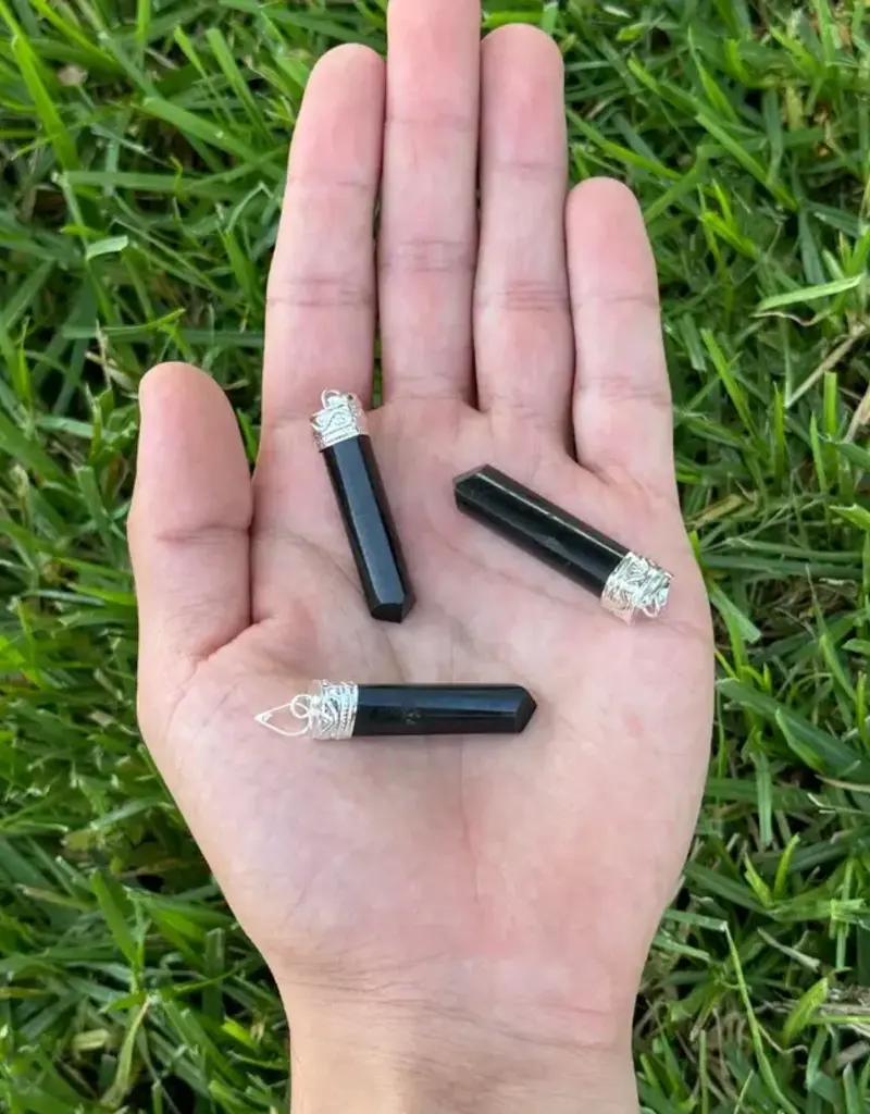 Point Pendant - Shungite- PP-SG